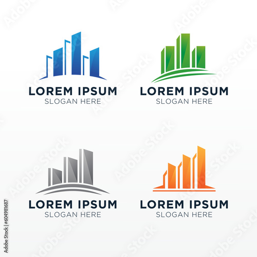 Business and finance logo design vector template