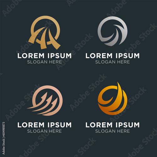 Business and finance logo design vector template