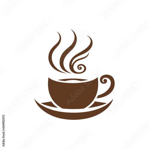 Coffe cup logo. Vector illustration.