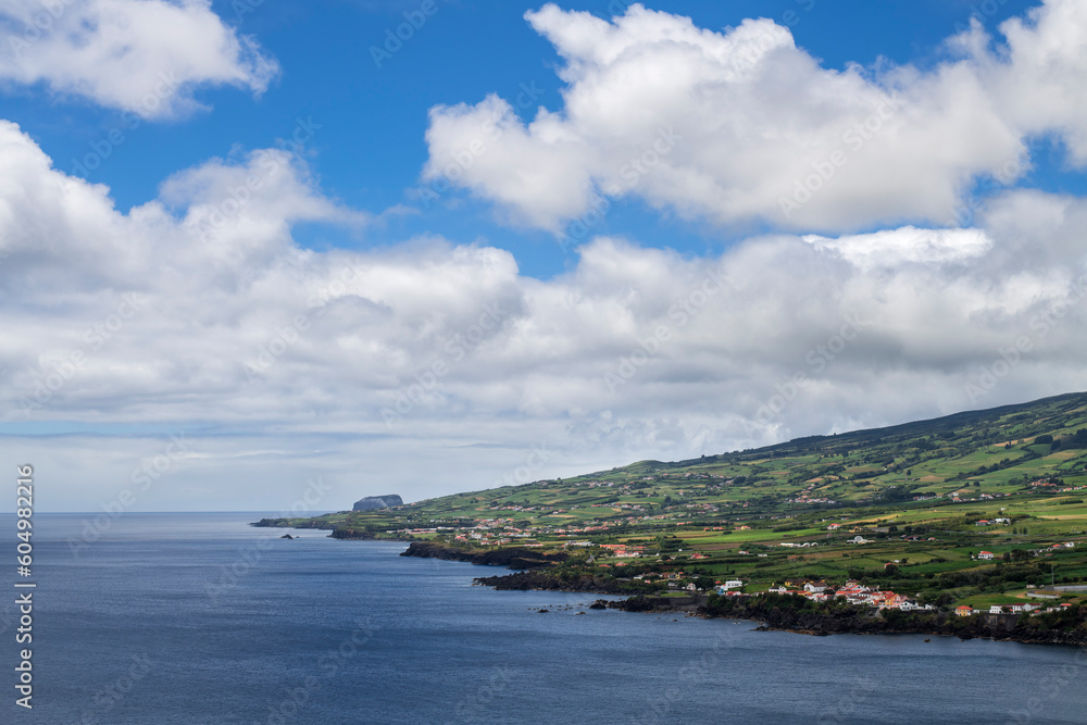 Coast of Faial Island / Coastal landscape from Faial island, Azores, Portugal. Coast of Faial Island / Coastal landscape from Faial island, Azores, Portugal.