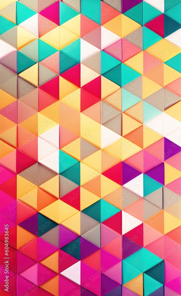 Pastel colored triangular geometric shapes background. Pastel colored triangular geometric shapes background.