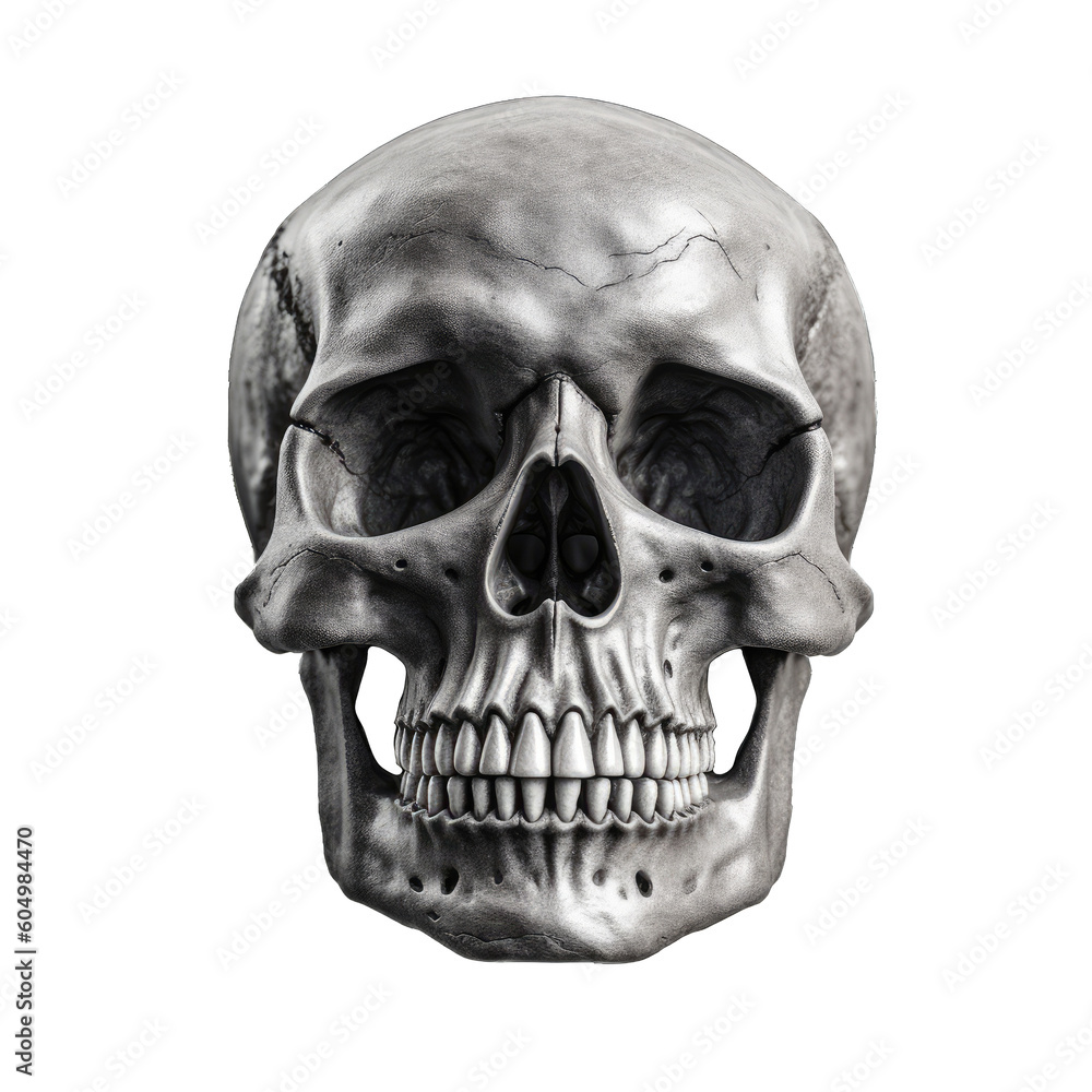human skull isolated on white created by generative ai, edit with ps human skull isolated on white created by generative ai, edit with ps