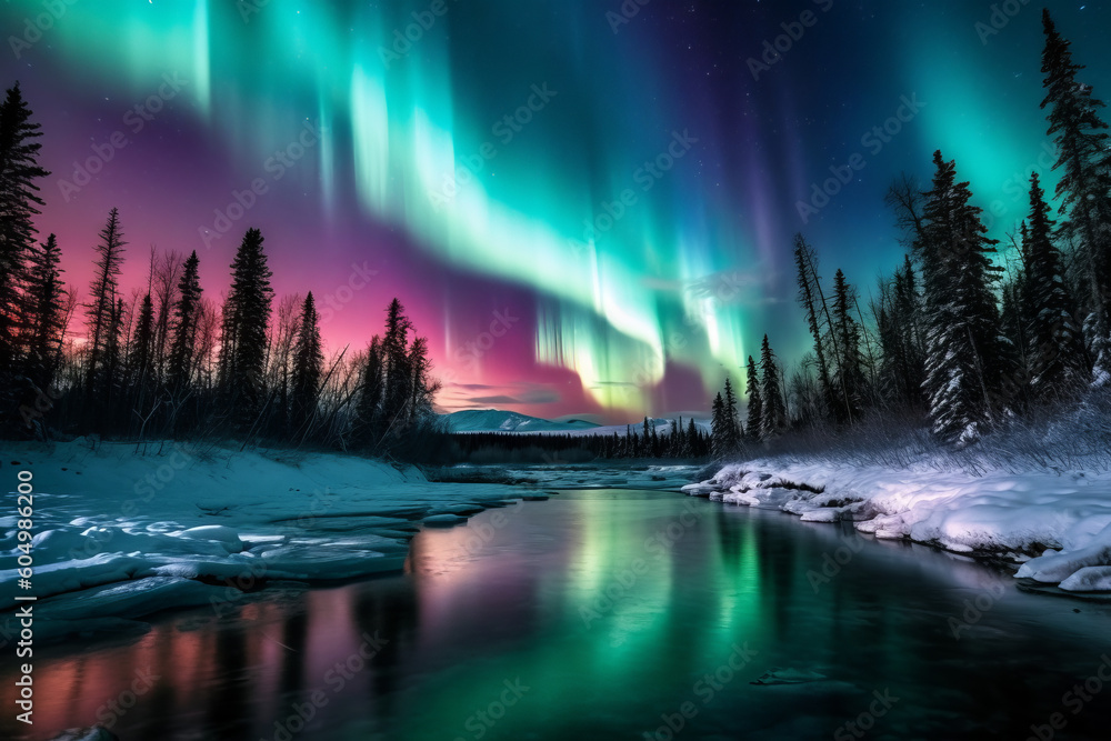 Aurora Borealis, Nordlicht, Polarlicht Aurora Borealis, Nordlicht, Polarlicht