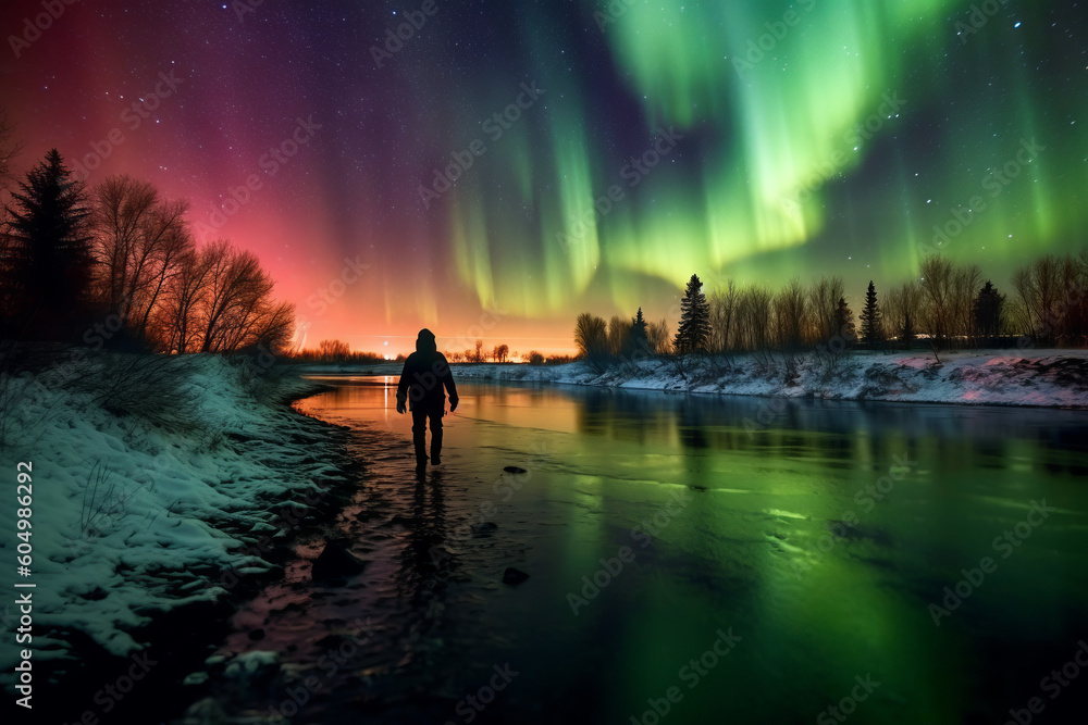 Aurora Borealis, Nordlicht, Polarlicht Aurora Borealis, Nordlicht, Polarlicht