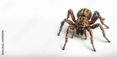 Spider animal isolated on white background, Generative AI