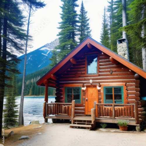 cabin in the mountains