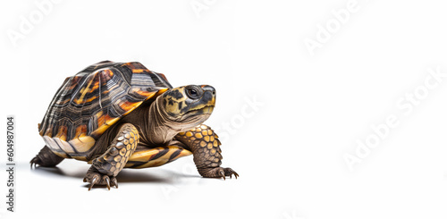 Tortoise reptile animal Isolated on white background, Generative AI