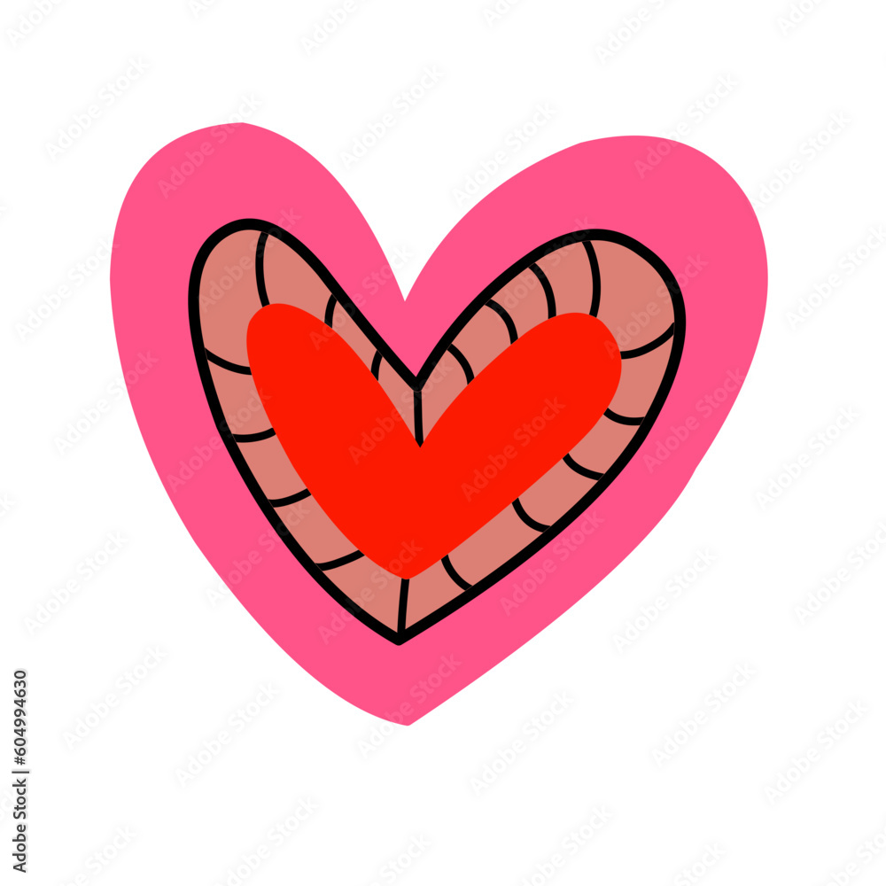 Love word hand drawn lettering and calligraphy with cute hearts on red, white and pink background.Valentine's day template or backdrop for Love and Valentine's day concept Love word hand drawn lettering and calligraphy with cute hearts on red, white and pink background.Valentine's day template or backdrop for Love and Valentine's day concept