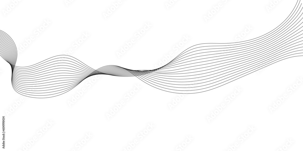 Abstract wavy white and grey curved lines on transparent background. Frequency sound wave lines and technology background, Design for brochure, flyer, banner, template, wallpaper, business wave curve Abstract wavy white and grey curved lines on transparent background. Frequency sound wave lines and technology background, Design for brochure, flyer, banner, template, wallpaper, business wave curve