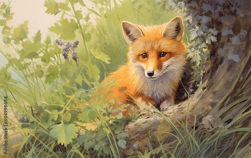 Naklejka premium Fox