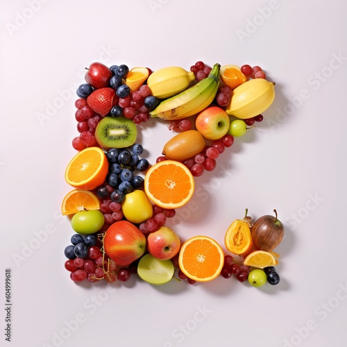 fruit letter alphabet