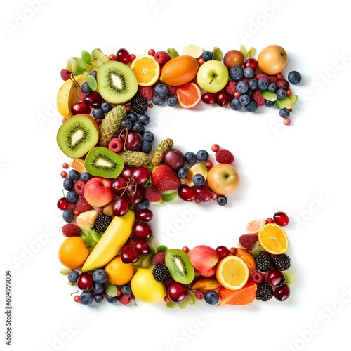 fruit letter alphabet © Eugene