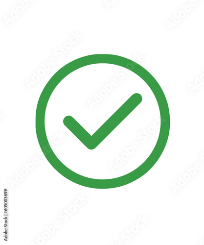 Check mark icon vector.