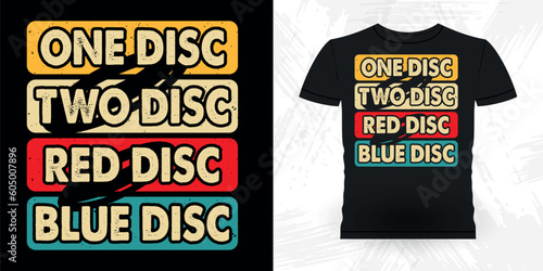 Funny Disc Golfing Retro Vintage Disc Golf Player T-shirt Design