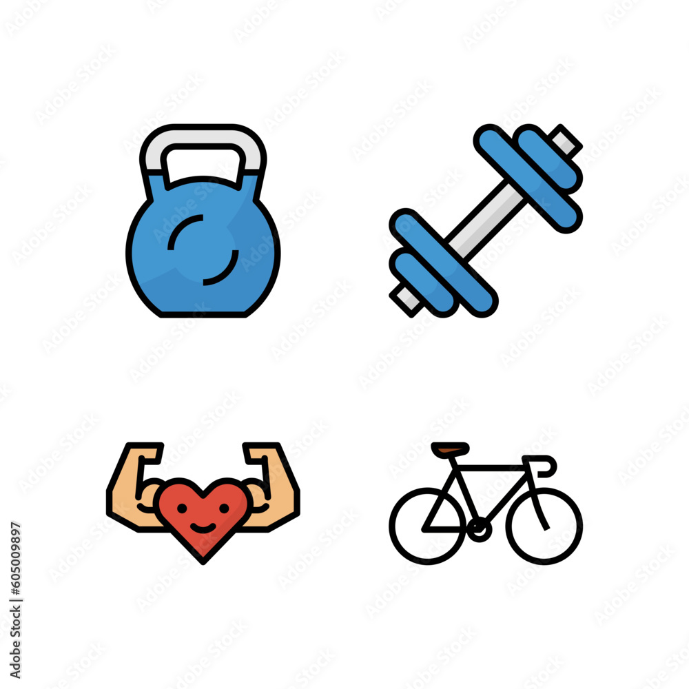 Fototapeta premium healthy Icon logo design inspiration