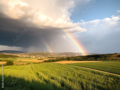 Vibrant Summer Countryside View