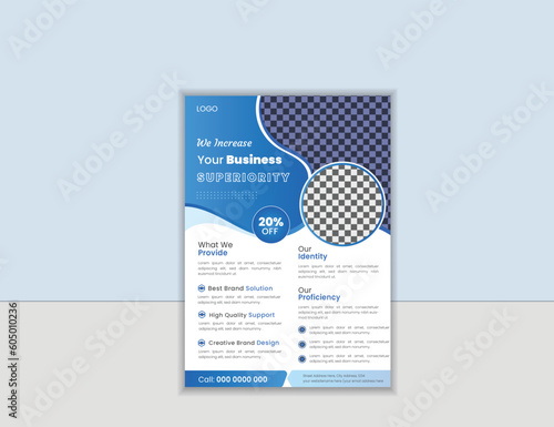 Fototapeta Naklejka Na Ścianę i Meble -  Corporate and business flyer design template 