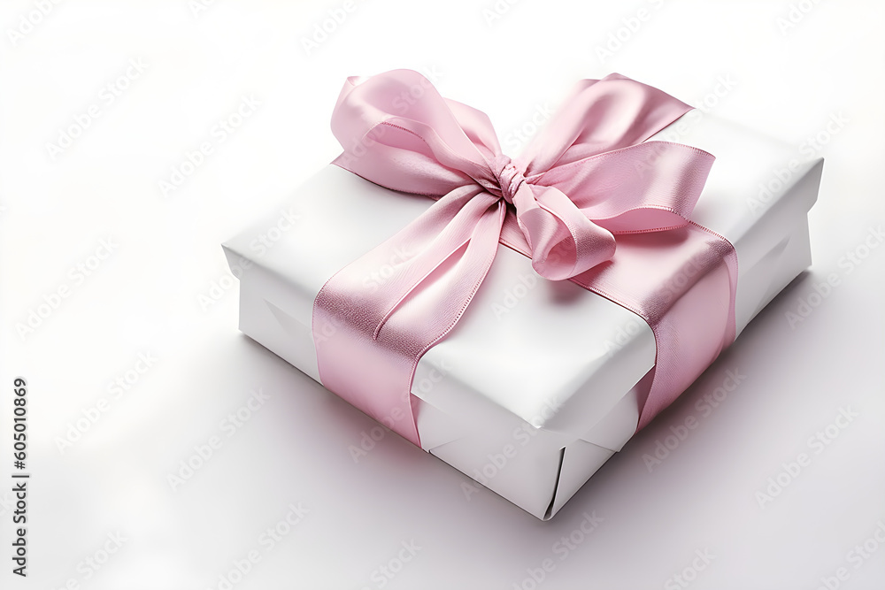 Obraz premium pink gift box