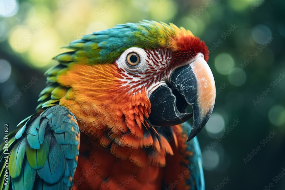 Obraz premium Close up of a parrot