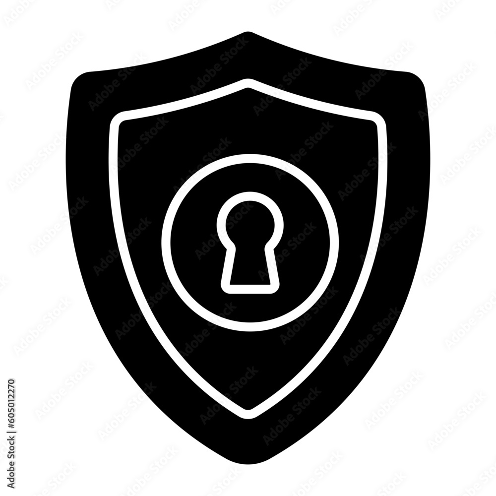 Security Glyph Icon Security Glyph Icon