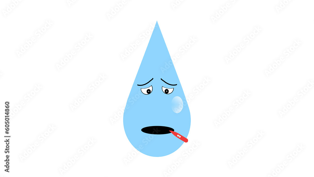 weather forecast with funny signs in the form of raindrops weather forecast with funny signs in the form of raindrops