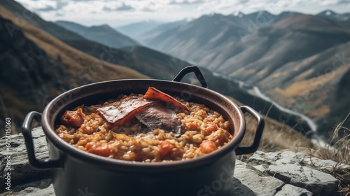 Andorran Escudella on a Mountain Peak