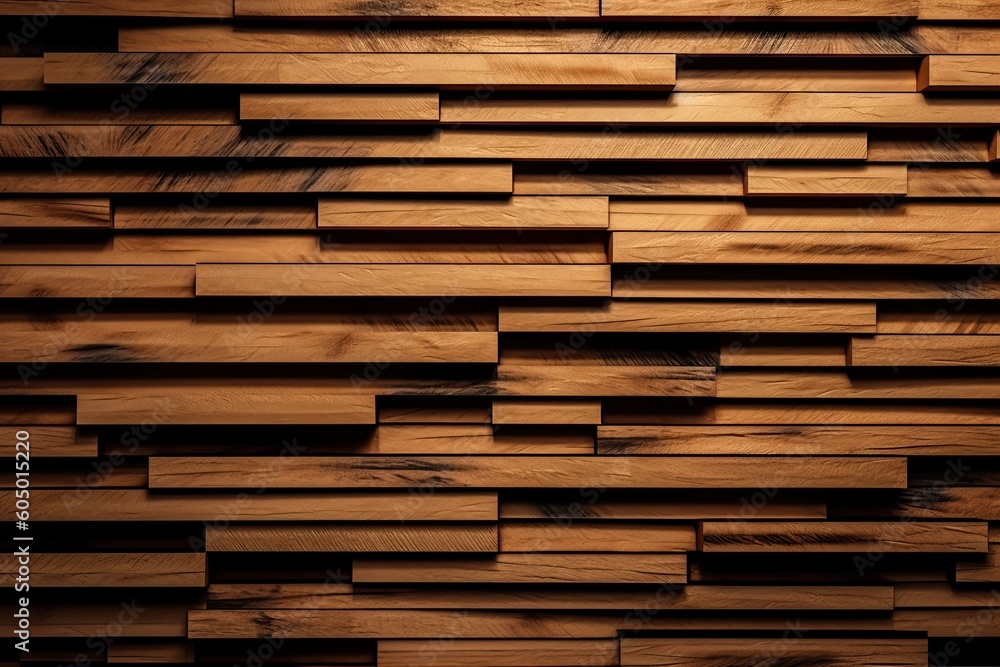 Wooden slats texture for interior decoration, Texture wallpaper background, backdrop Texture for Architectural 3D rendering. Generative AI Wooden slats texture for interior decoration, Texture wallpaper background, backdrop Texture for Architectural 3D rendering. Generative AI