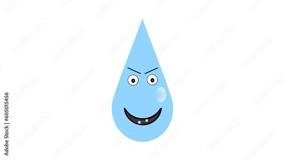 weather forecast with funny signs in the form of raindrops weather forecast with funny signs in the form of raindrops
