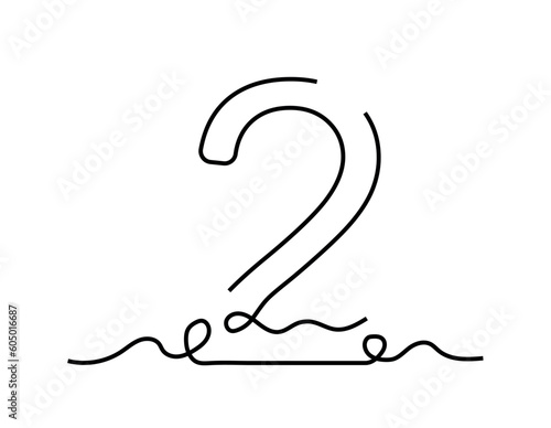 Linear number 2 concept