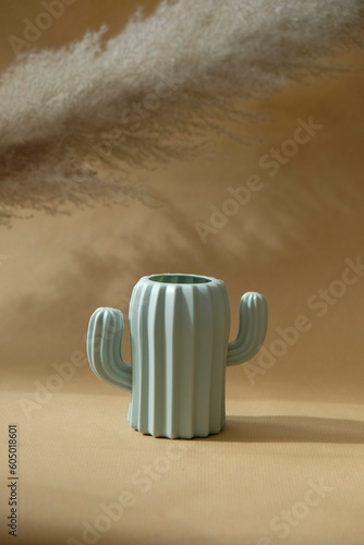 Cactus shaped vase