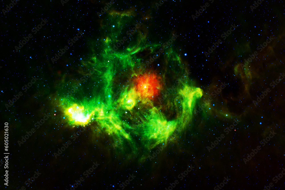 Beautiful distant galaxy. Elements of this image furnishing NASA.