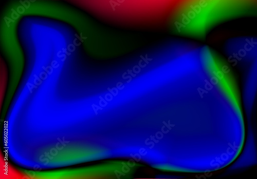 Fototapeta Naklejka Na Ścianę i Meble -  Fondo abstracto en tonos verde, azul, naranja y negro