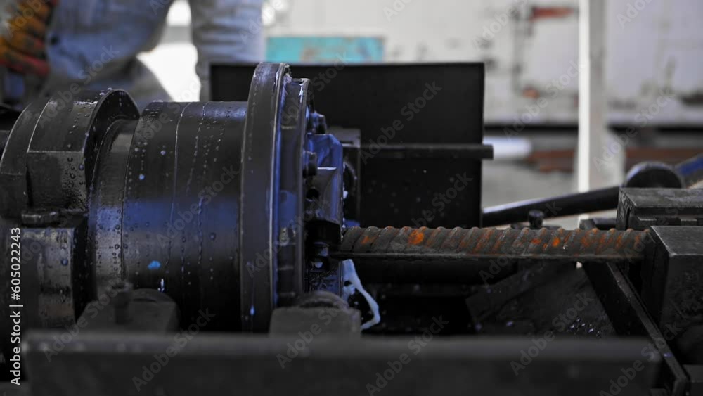 Manufacture of rebar products on a lathe