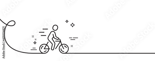 Photographie Cyclist line icon
