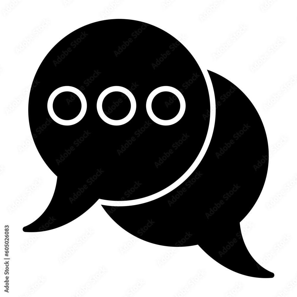 Communication Glyph Icon Communication Glyph Icon