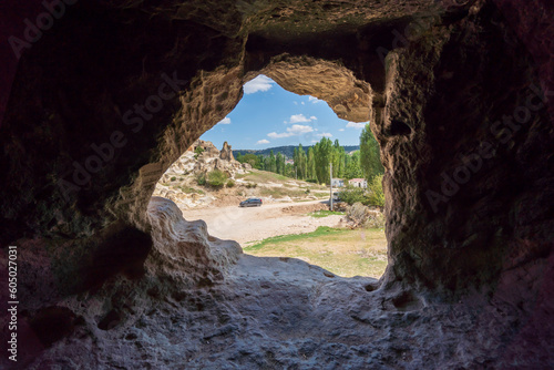 Photographs of the Phrygian valley and settlements carved into the rocks within the borders of Afyon province.