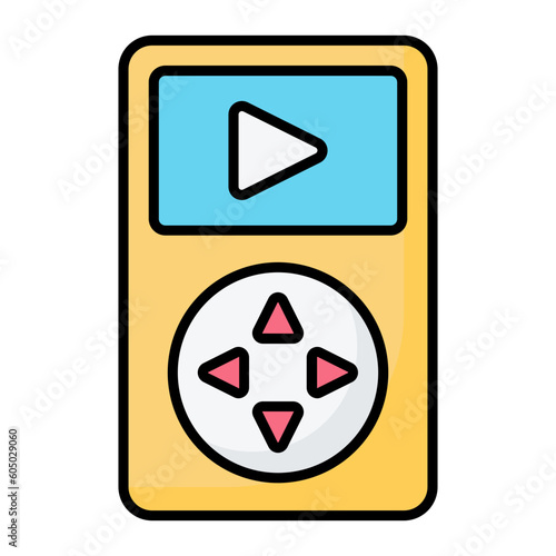 Music Player Line Color Icon Free Download Music Player Line Color Icon - GFXLoad