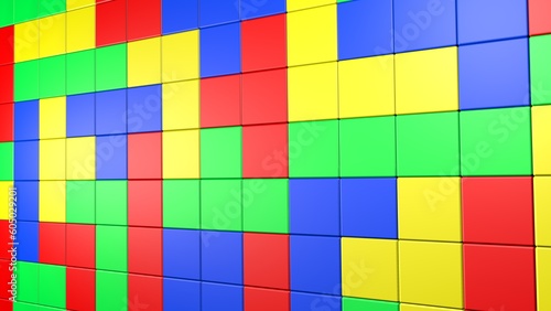 abstract background of color cubes. geometric background