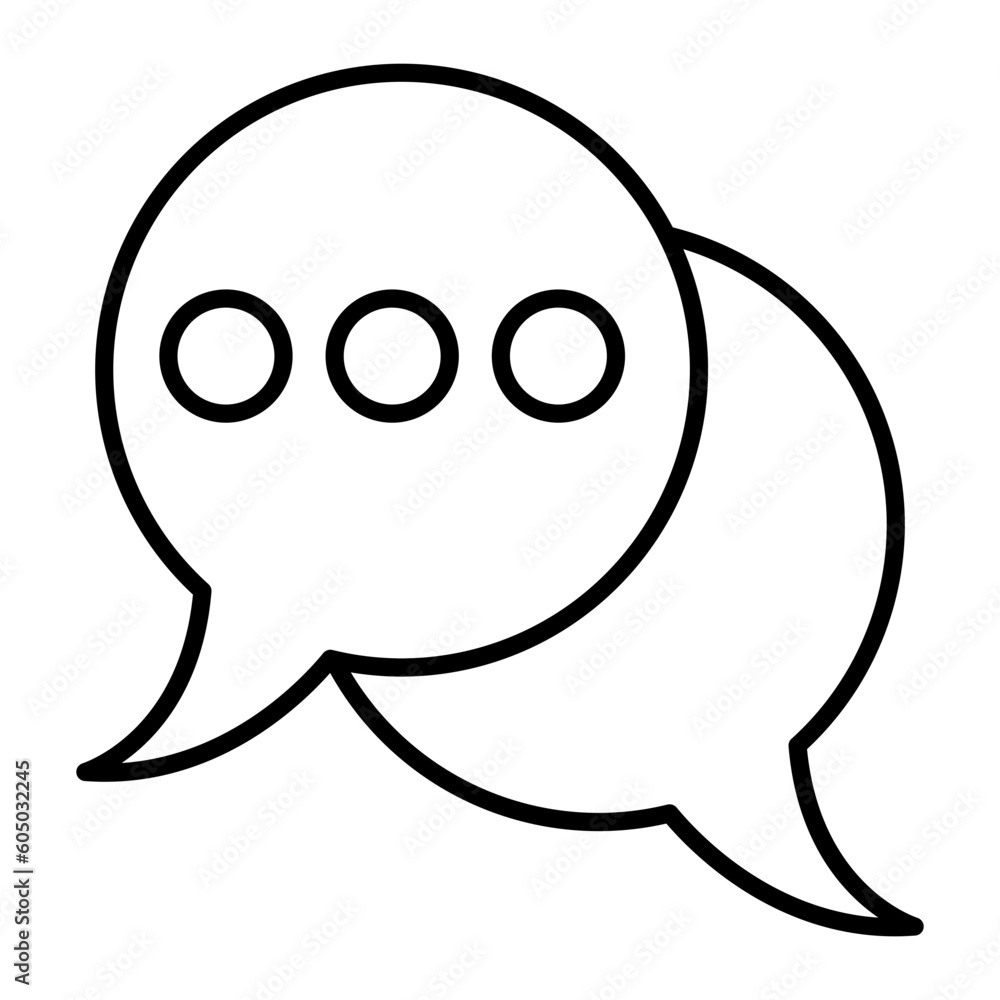 Communication Thin Line Icon Communication Thin Line Icon
