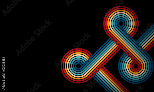 Vintage Striped Backgrounds, Posters, Banner Samples, Retro Colors from the 1970s 1900s, 70s, 80s, 90s. retro vintage 70s style stripes background poster lines. shapes vector design graphic 1980s