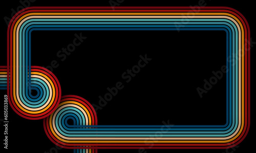 Vintage Striped Backgrounds, Posters, Banner Samples, Retro Colors from the 1970s 1900s, 70s, 80s, 90s. retro vintage 70s style stripes background poster lines. shapes vector design graphic 1980s
