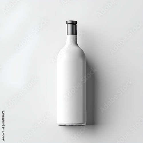 white bottle mockup for branding. AI Generated