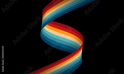 Vintage Striped Backgrounds, Posters, Banner Samples, Retro Colors from the 1970s 1900s, 70s, 80s, 90s. retro vintage 70s style stripes background poster lines. shapes vector design graphic 1980s