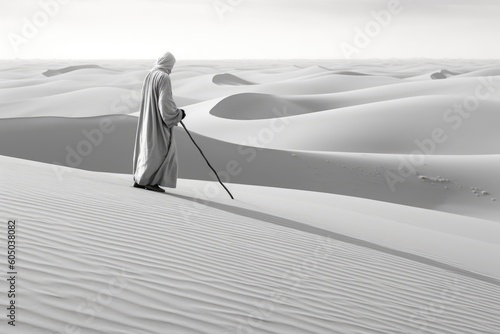 Solitude of Moses: A Desert Journey, generative AI