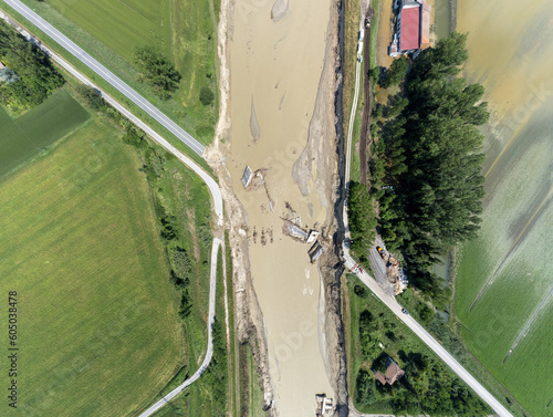 Flood in Emilia Romagna Italy
