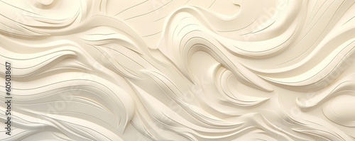 an ornamental Abstract Horizontal background, carved and engraved in ivory. Liquid flow texture. Fluid art Abtract-themed, photorealistic illustrations in JPG. 10:4 aspect. Generative ai