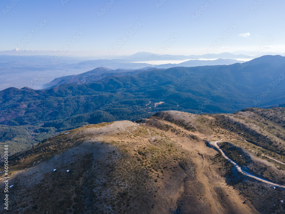 Aerial view of Pirin Mountain near Orelyak peak, Bulgaria