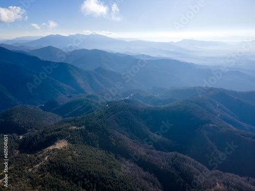 Aerial view of Pirin Mountain near Orelyak peak  Bulgaria