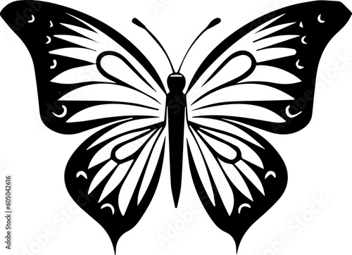 Beautiful butterfly icon, vector, icon