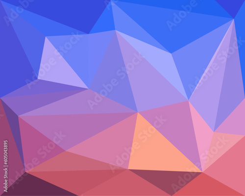 Fototapeta Naklejka Na Ścianę i Meble -  Abstract twilight color pattern polygon background template texture